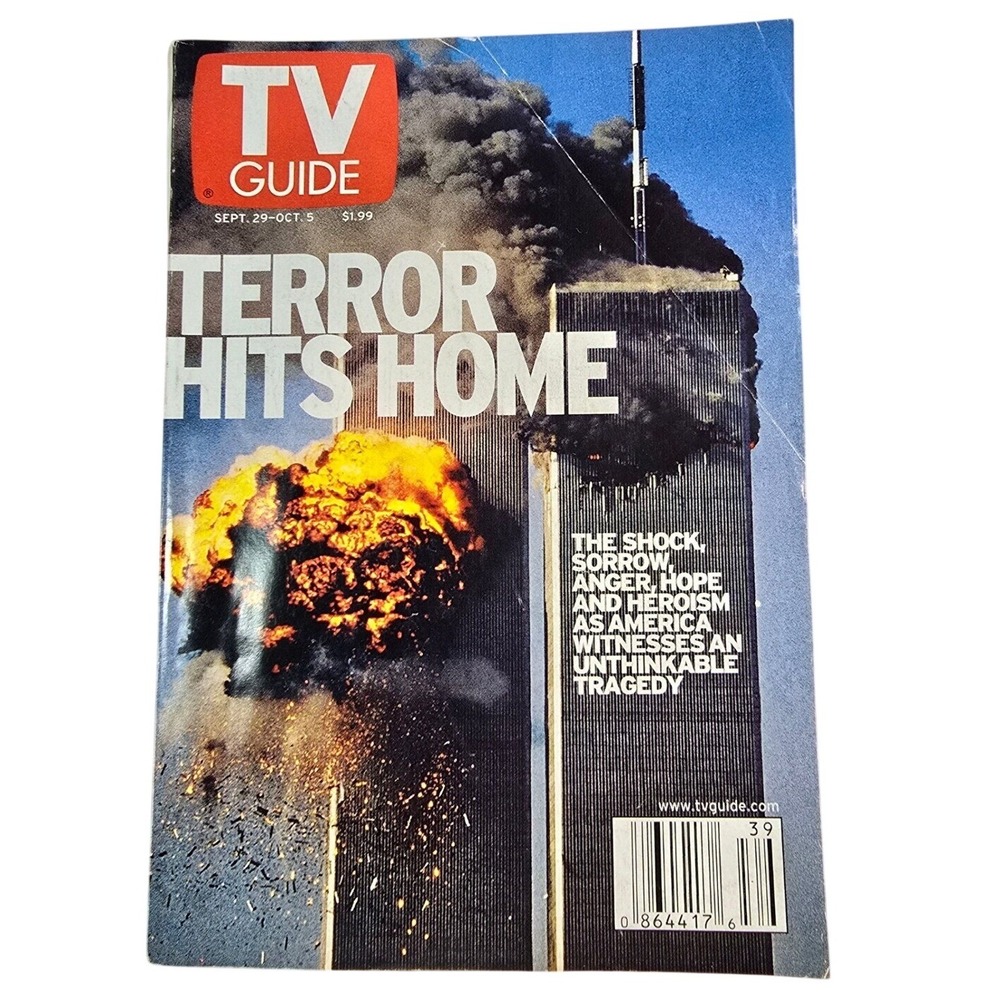 TV Guide September 29-October 2, 2001‎ TERROR HITS HOME September 11, 2001
